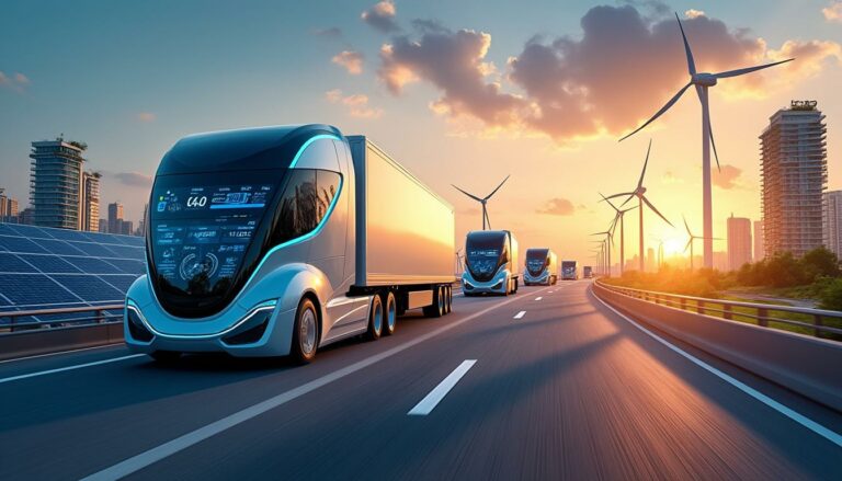 découvrez comment le transport routier se transforme grâce à une flotte de camions électriques innovants, pilotés par une intelligence énergétique de pointe. rejoignez la révolution verte sur les routes et apprenez-en plus sur cette avancée durable qui allie écologie et efficacité.