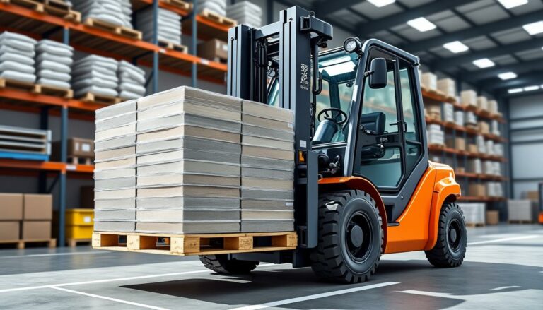 service de transport sécurisé de palettes de carrelage, garantissant la livraison rapide et en toute sécurité de vos matériaux de construction.